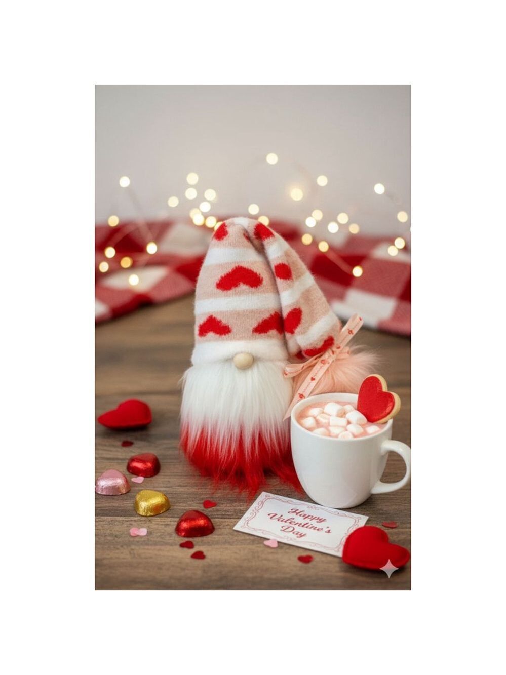 Valentine Gnome Decor Shelf Sitter